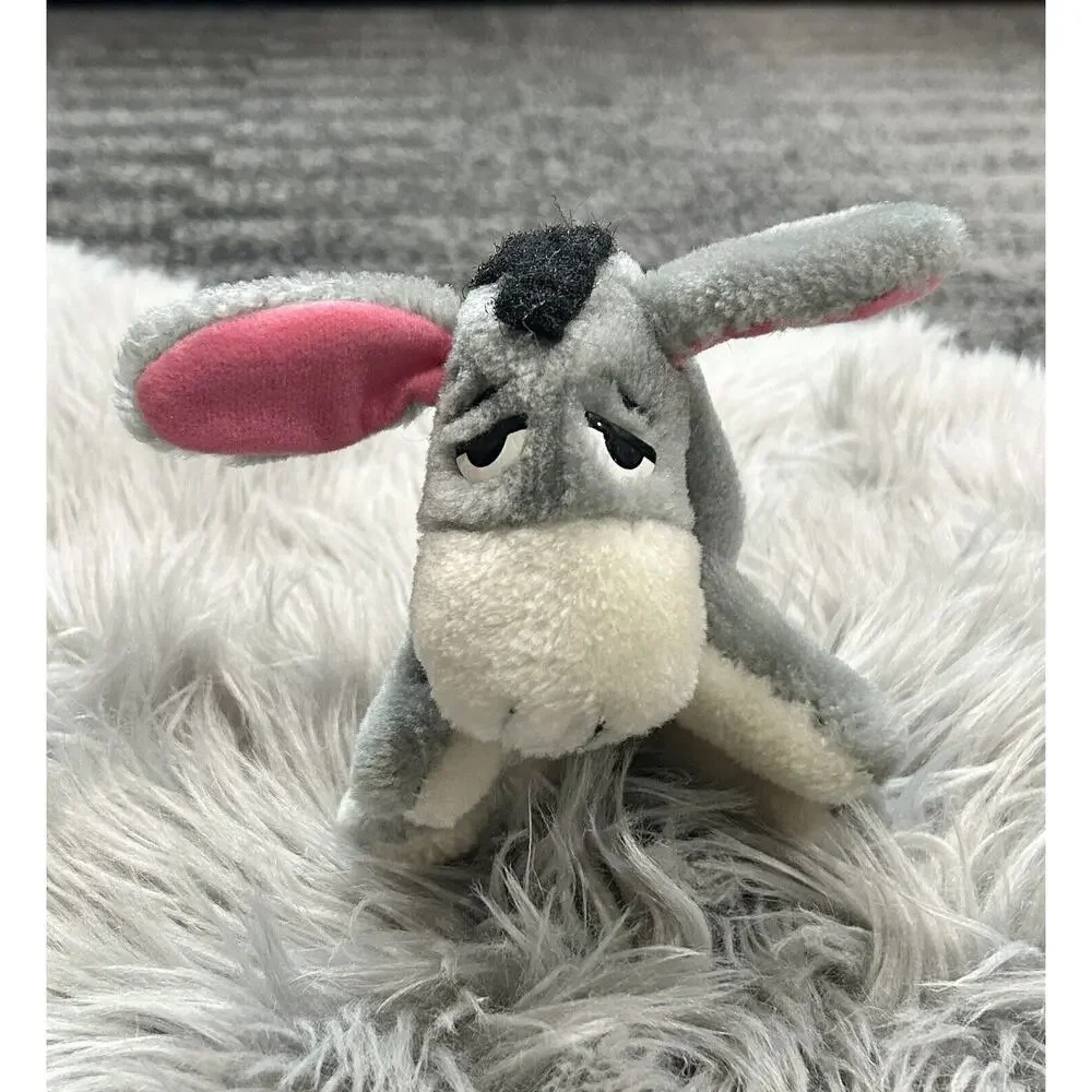 Vintage 1989 Eeyore Stuffed Animal Plush Christmas‎ Promo Sears Rare Find 5 1/2